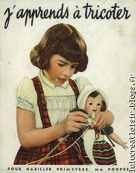 Livre:J'apprends à tricoter...pour habiller ma poupée(1947)